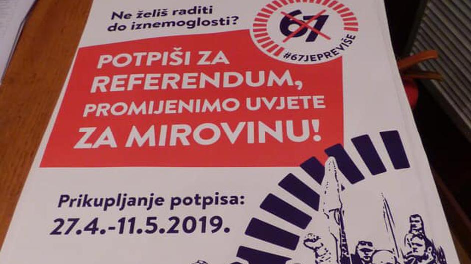 Počelo je prikupljanje potpisa za referendum ’67 je previše’