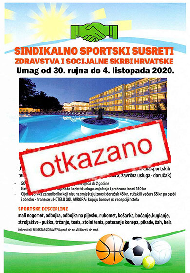 Ponovno otkazani Sportski susreti