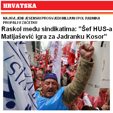 Slobodna Dalmacija o jesenskim prosvjedima